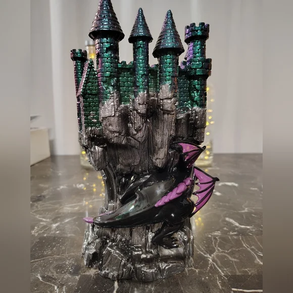 Bath & Body Works Disney Maleficent Dragon Castle Candle Holder NWT - Picture 12 of 16